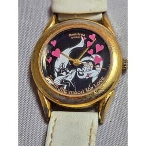 Vintage 1996 Pepe Le Pew Armitron In The Mood Watch Women 25mm Needs Battery